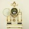 Late-18th Century Louis XVI Carrara and Black Marble Ormolu Portico Mantle Clock 6