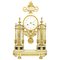 Horloge Portiforme Louis XVI en Carrare et en Ferior Noir de la fin du 18ème Siècle 1