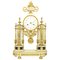 Late-18th Century Louis XVI Carrara and Black Marble Ormolu Portico Mantle Clock, Image 1