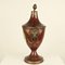 Urna inglesa Regency Tole de castaño antiguo, siglo XIX, Imagen 5