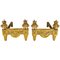 19th Century Louis XVI Style Ormolu Chenets or Andirons by Bouhon Freres, Set of 2 1