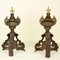 Regency Style Brass Andirons or Firedogs, Set of 2, Image 6
