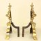 Regency Style Brass Andirons or Firedogs, Set of 2, Image 5