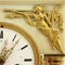 Horloge Portico en Albâtre avec Supports en Or Poli, France 3