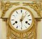 French Empire Alabaster Portico Clock with Ormolu Mounts 2