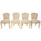 19th Century Louis XV Painted Side Chairs Attributed to J.B. Mouette, Set of 4, Image 1