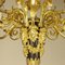 Lámpara de araña estilo Luis XVI de bronce dorado atribuida a Beurdeley Maison, Imagen 3