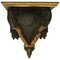 Staffa da parete Regence in legno di noce verniciato nero, XVIII secolo, Immagine 1
