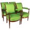 Mahogany Armchairs in the Style of Henri Jacob, 1795, Set of 4 1