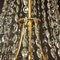 Lámpara de araña francesa Imperio de principios del siglo XIX de cristal tallado y bronce bañado en cesta, Imagen 12