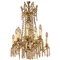 19th Century French Louis XVI Style 12-Light Gilt Bronze & Cut Crystal Chandelier, Image 1