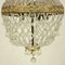 Französischer Kronleuchter im Tüten- und Beutel-Stil aus geschliffenem Kristallglas im Empire Stil 3