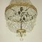 Französischer Kronleuchter im Tüten- und Beutel-Stil aus geschliffenem Kristallglas im Empire Stil 7
