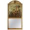 Neoclassical Trumeau Mirror with Capriccio Painting 1