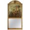 Neoklassizistischer Trumeau Spiegel mit Capriccio Bemalung 1