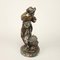 Esculturas francesas de fauno y bacante de bronce, siglo XVIII. Juego de 2, Imagen 3