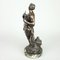 Französische Bronze-Skulpturen aus Faun und Bacchantin, 18. Jh., 2er Set 7
