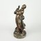 18th Century French Bronze Sculptures of Faun and Bacchantin, Set of 2, Image 2