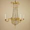 19th Century Swedish Cut-Crystal Ormolu Chandelier 2