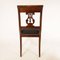 Directoire Mahogany Side Chairs with Brass Banding, Set of 4 8