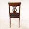 Directoire Mahogany Side Chairs with Brass Banding, Set of 4, Immagine 8