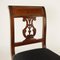 Directoire Mahogany Side Chairs with Brass Banding, Set of 4 6