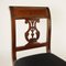 Directoire Mahogany Side Chairs with Brass Banding, Set of 4, Image 6