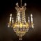 Louis XVI Style Gilt-Bronze and Crystal Cut 6-Light Chandelier, 1860s, Image 5