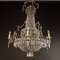 Large Spanish Empire Style Crystal-Cut 7-Light Chandeliers, Set of 2 7