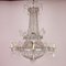 Large Spanish Empire Style Crystal-Cut 7-Light Chandeliers, Set of 2, Image 2