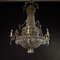 Large Spanish Empire Style Crystal-Cut 7-Light Chandeliers, Set of 2 8