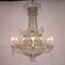 Large Spanish Empire Style Crystal-Cut 7-Light Chandeliers, Set of 2 3
