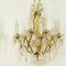 Wandleuchten aus Metall im Stil von Louis XV mit 5 Leuchten aus geschliffenem Kristallglas, 2er Set 4