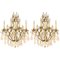 Louis XV Style Gilt-Bronze and Cut-Crystal 5-Light Sconces, Set of 2 1