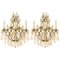 Louis XV Style Gilt-Bronze and Cut-Crystal 5-Light Sconces, Set of 2, Image 1