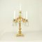 19th Century Neo-Rococo Style Gilt Bronze & Crystal Glass Candelabras, Set of 2 2