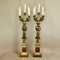 19th Century Empire Gilt Bronze and Patinated Bronze Victory Candelabras, Set of 2 2