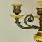 Vergoldete Empire Kerzenständer aus vergoldeter Bronze und patinierter Bronze aus dem 19. Jahrhundert, 2er Set 14