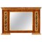 Early-19th Century North Italian Neoclassical Walnut Giltwood Overmantel Mirror 1