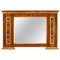 Early-19th Century North Italian Neoclassical Walnut Giltwood Overmantel Mirror, Image 1