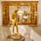 Espejo sobreflectante neoclásico italiano-nogal de madera dorada, principios de siglo XIX, Imagen 2