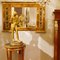 Espejo sobreflectante neoclásico italiano-nogal de madera dorada, principios de siglo XIX, Imagen 12