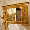 Espejo sobreflectante neoclásico italiano-nogal de madera dorada, principios de siglo XIX, Imagen 3