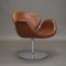 Leather F594 Tulip Midi Swivel Chair by Pierre Paulin for Artifort, 1960s, Image 3