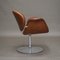 Leather F594 Tulip Midi Swivel Chair by Pierre Paulin for Artifort, 1960s 4