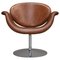 Chaise Pivotante Tulipe F594 Mid-Century en Cuir par Pierre Paulin pour Artifort, 1960s 20