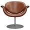 Leather F594 Tulip Midi Swivel Chair by Pierre Paulin for Artifort, 1960s 20