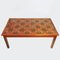Wooden and Decorative Ceramic Tiled Coffee Table, 1970s, Image 4