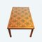 Wooden and Decorative Ceramic Tiled Coffee Table, 1970s 7