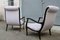Italian Walnut Lounge Chairs from Arredamenti Corallo, 1950s, Set of 2, Image 2